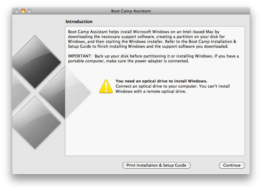 Boot Camp Mac Install Disc